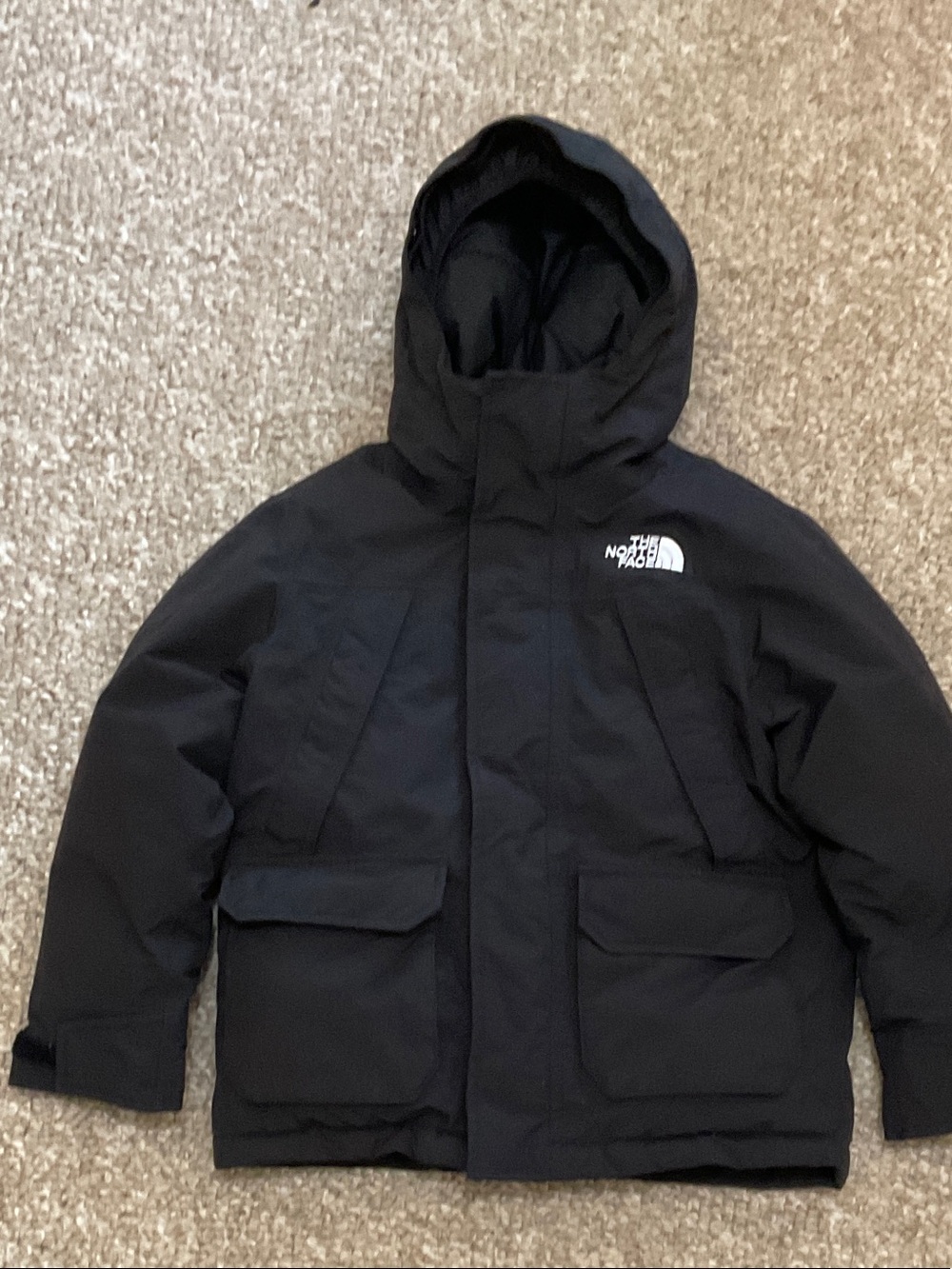 The North Face Kids Black Hooded Coat